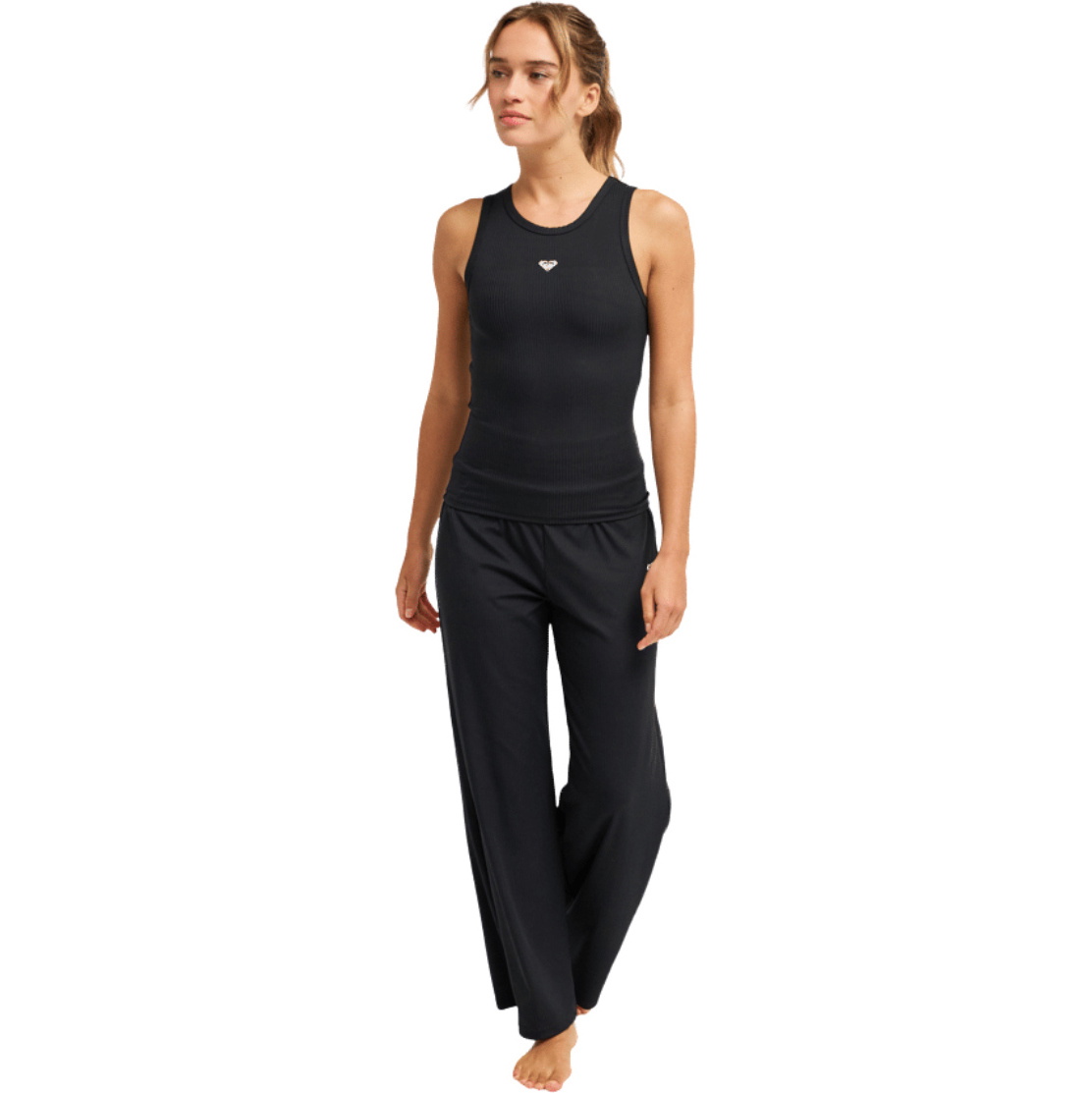 2026 Roxy Dame- Rise -serien & Vibe Rib Easy Tank Top ERJKT04365 - Anthracite